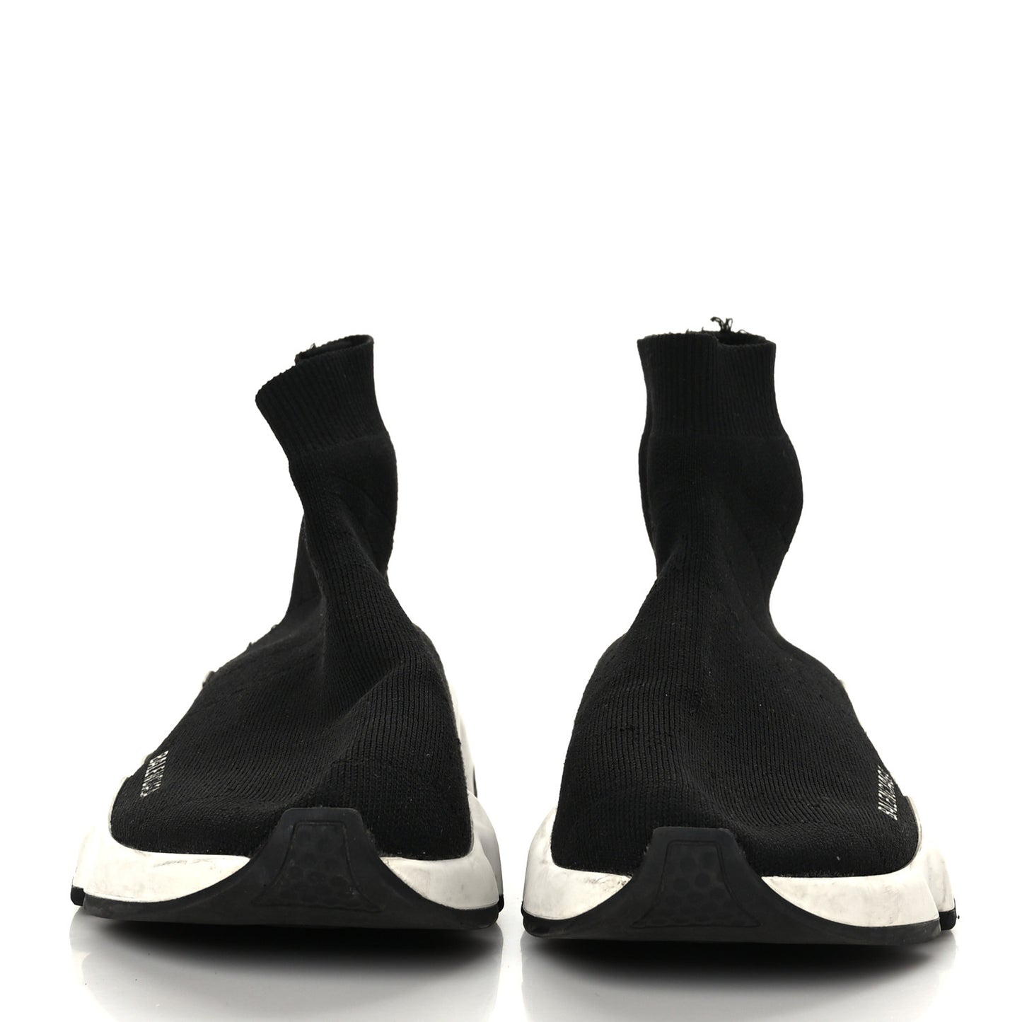 Neoprene Knit Womens Speed Sneakers 39 Black White