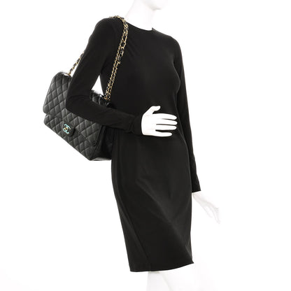 Chanel Caviar Quilted Maxi Double Flap Black 2 of 7