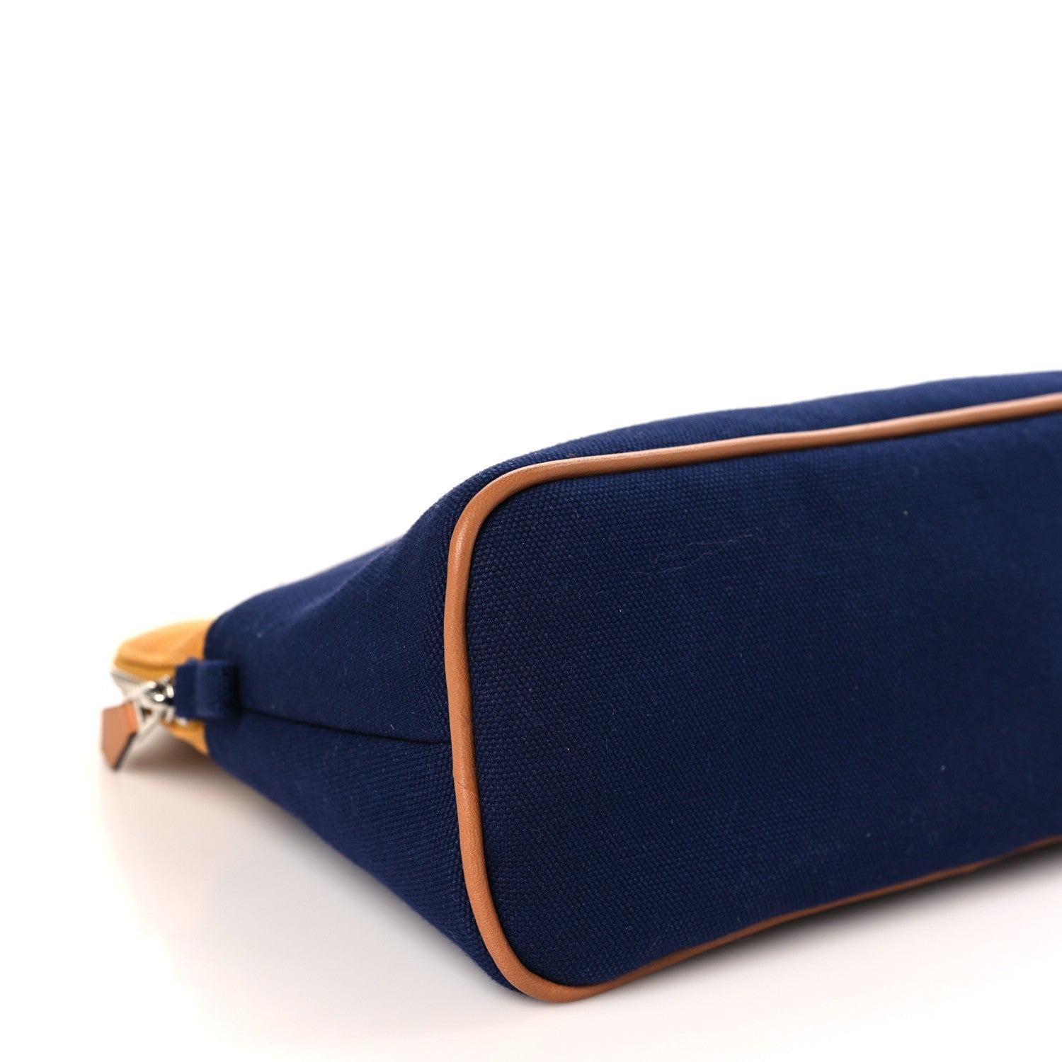 Hermes Cotton Canvas Bolide Travel Cosmetic Pouch 7 of 8