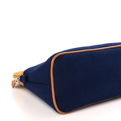 Hermes Cotton Canvas Bolide Travel Cosmetic Pouch 7 of 8