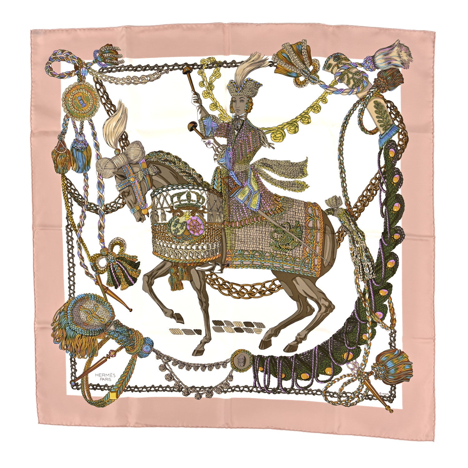 Hermes Silk Le Timbalier Scarf 90 2 of 8
