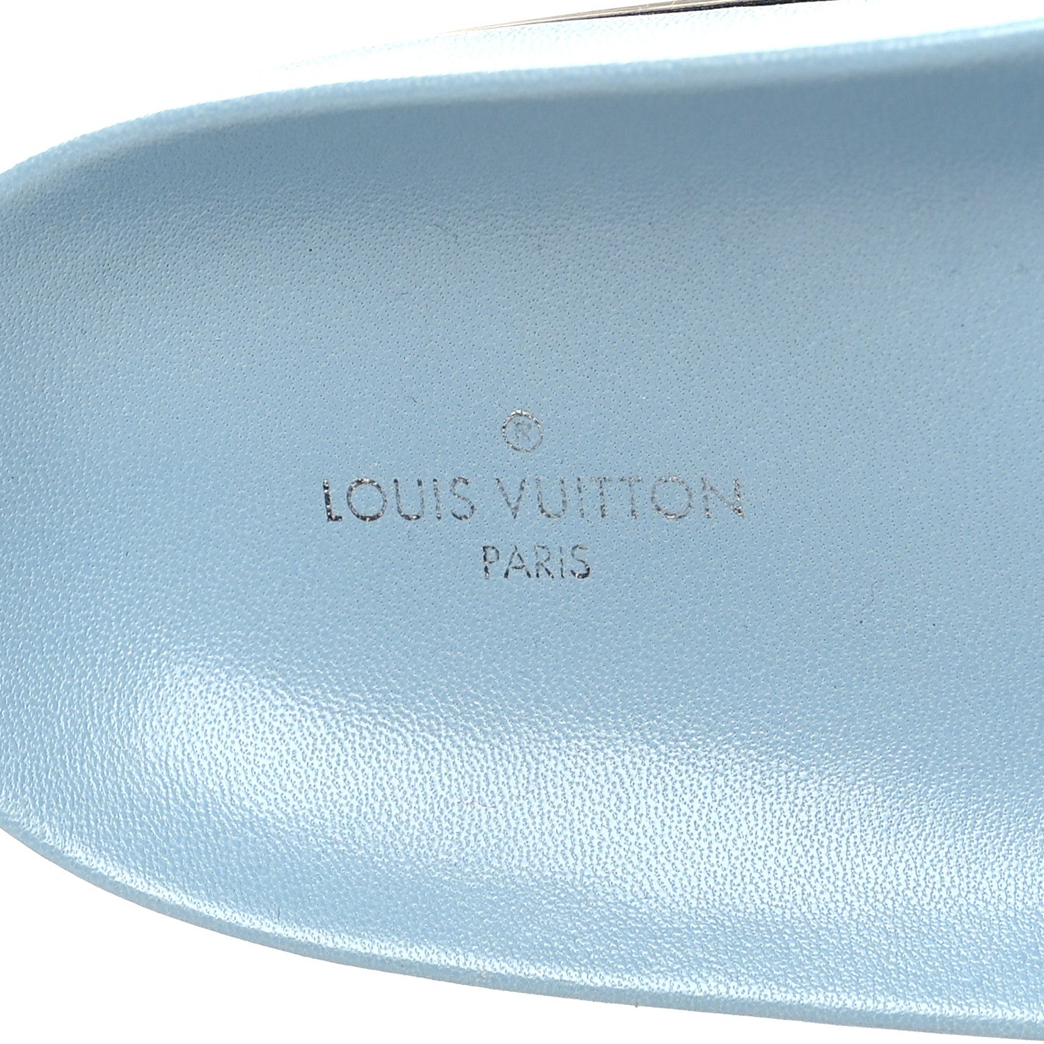 Louis Vuitton Mink Fur Bom Dia Flat Mules 38 Blue 7 of 8