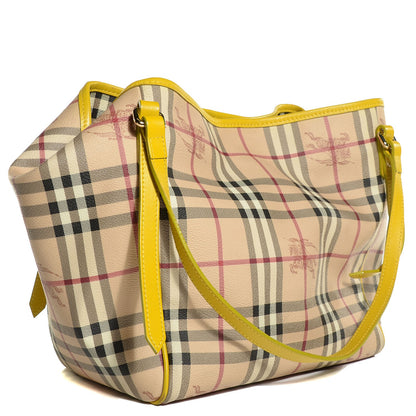 Burberry Haymarket Check Small Canterbury Tote Yellow 3 of 9