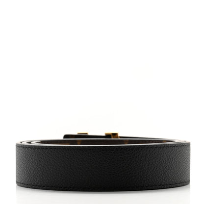 Louis Vuitton Calfskin Monogram 20mm LV Iconic Reversible Belt 90 36 Black 3 of 8