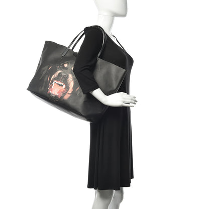 Givenchy Textured Coated Canvas Rottweiler Pint Large Antigona Tote Black 2 of 13