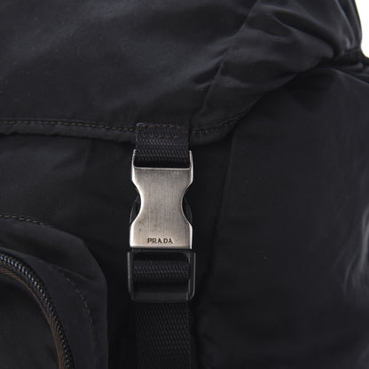 Prada Tessuto Nylon Montagna Double Buckle Backpack Black 13 of 15