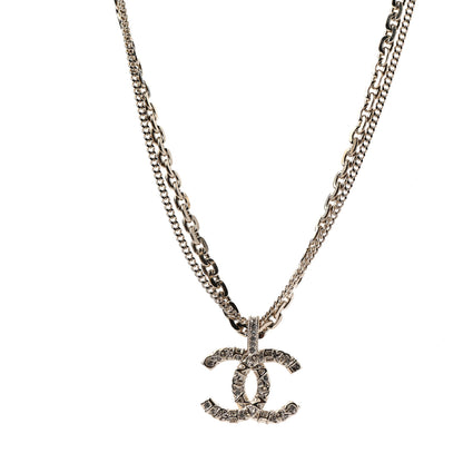 Chanel Crystal CC Multi Strand Chain Necklace Gold 1 of 5