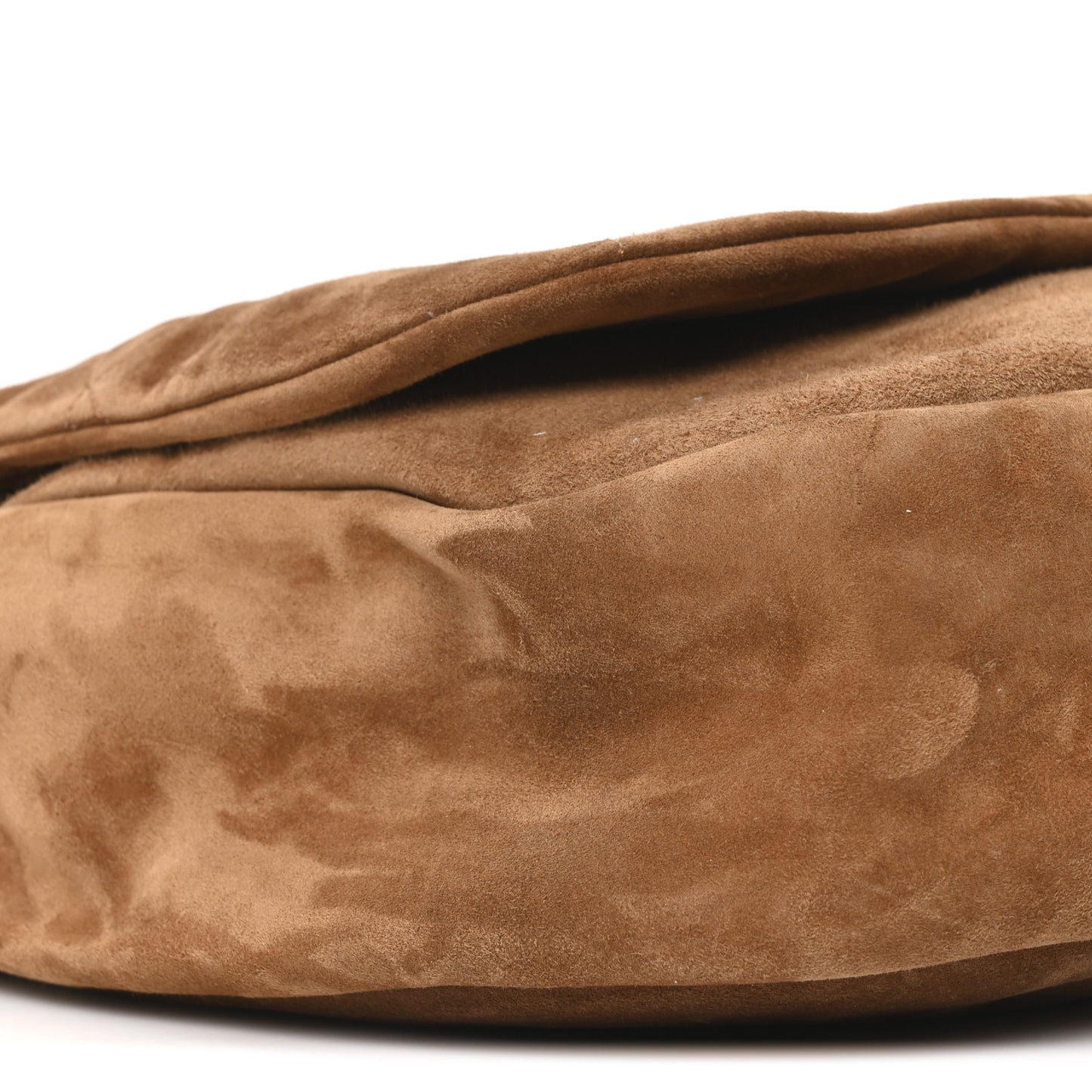 Suede Matelasse Monogram Large Jamie 4.3 Brown Caramel