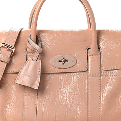 Mulberry Wrinkled Patent Small Bayswater Plaster Pink 9 of 11