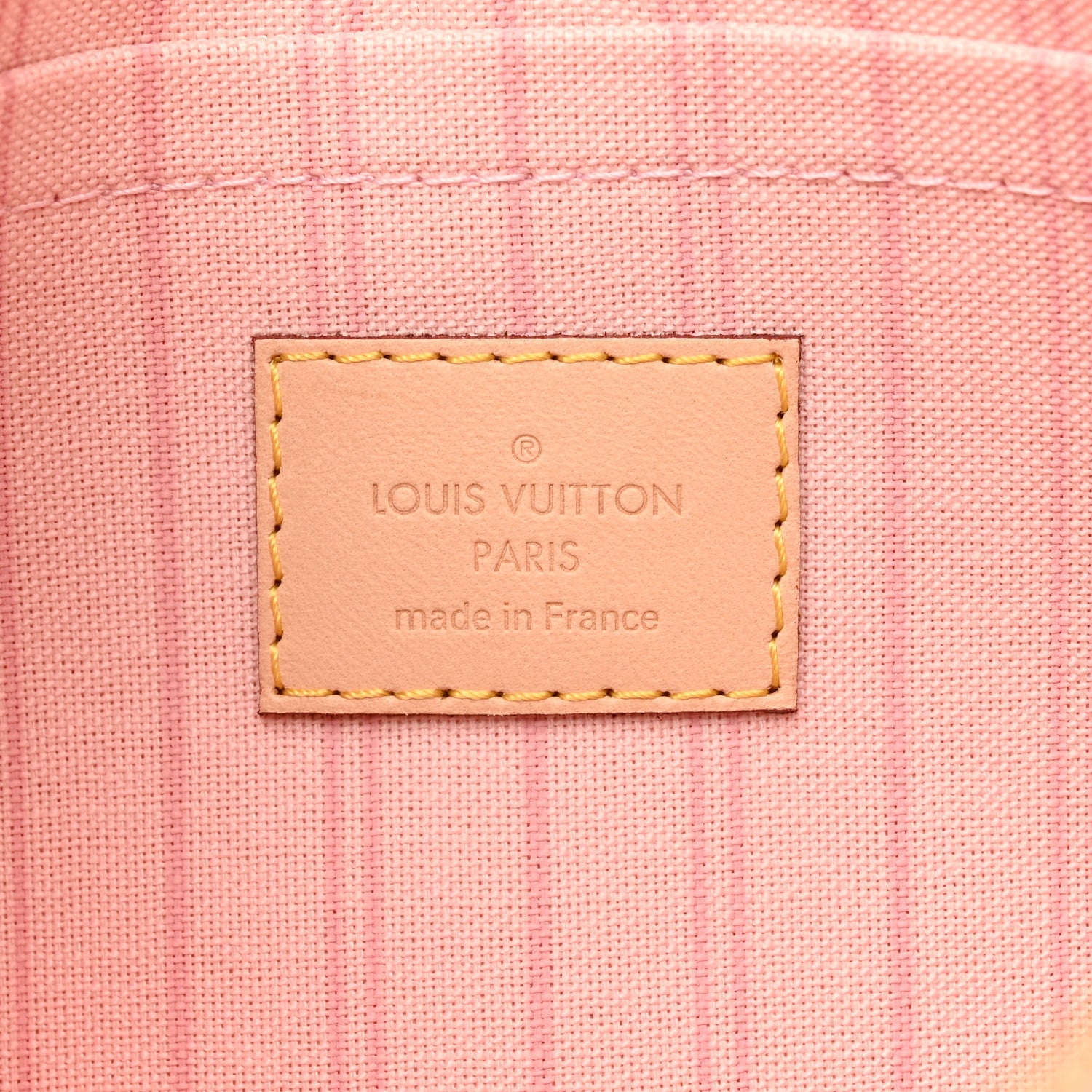 Louis Vuitton Damier Azur Neverfull MM GM Pochette Rose Ballerine 6 of 7