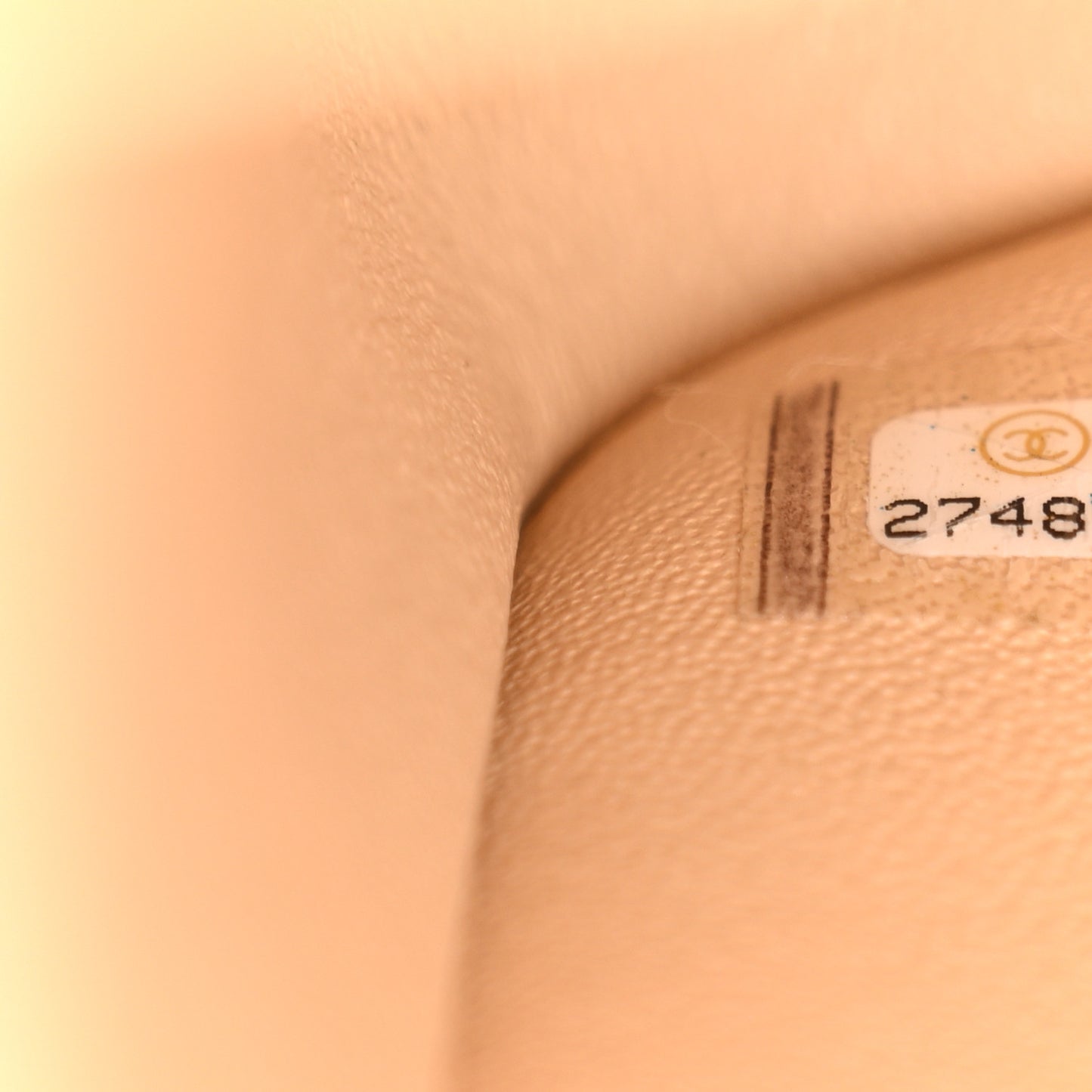 Caviar Quilted Jumbo Double Flap Light Beige