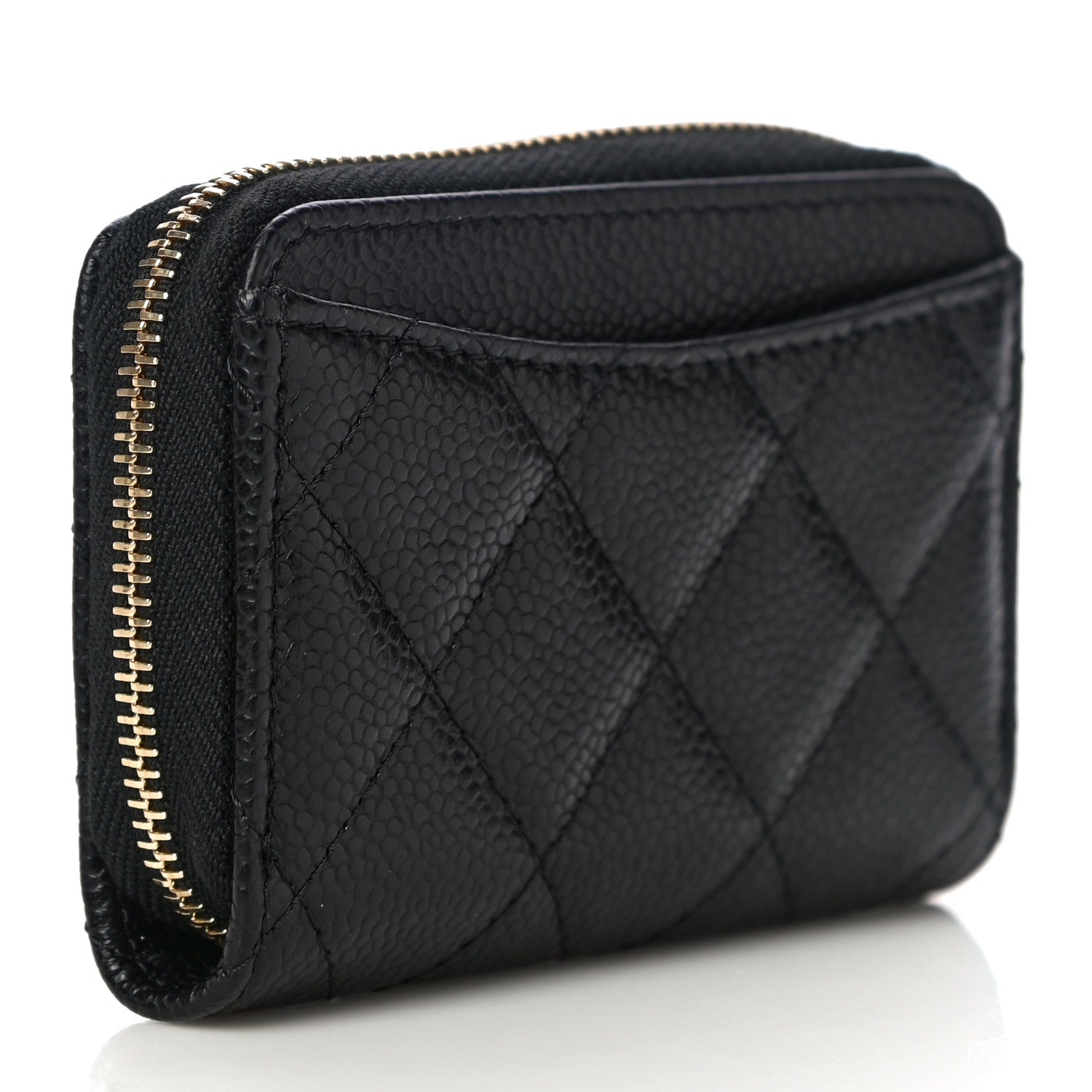 Chanel Caviar Quilted Classic Zipped Coin Purse Black 3 of 12