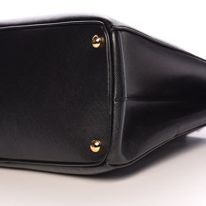 Prada Saffiano Medium Galleria Double Zip Tote Black 9 of 10