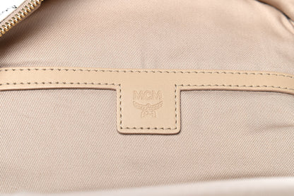MCM Visetos Spot Medium Sling Bag Beige White 6 of 8