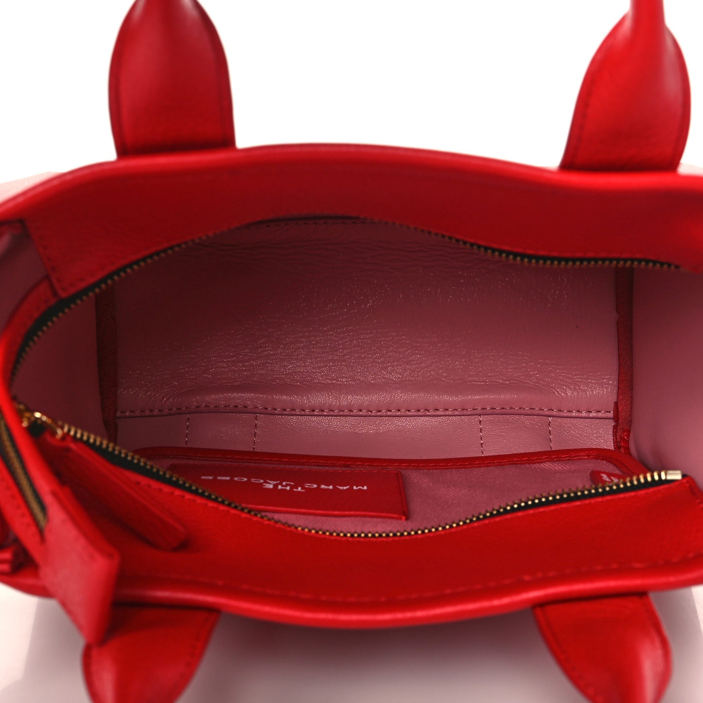 Grained Calfskin Small The Tote Bag True Red