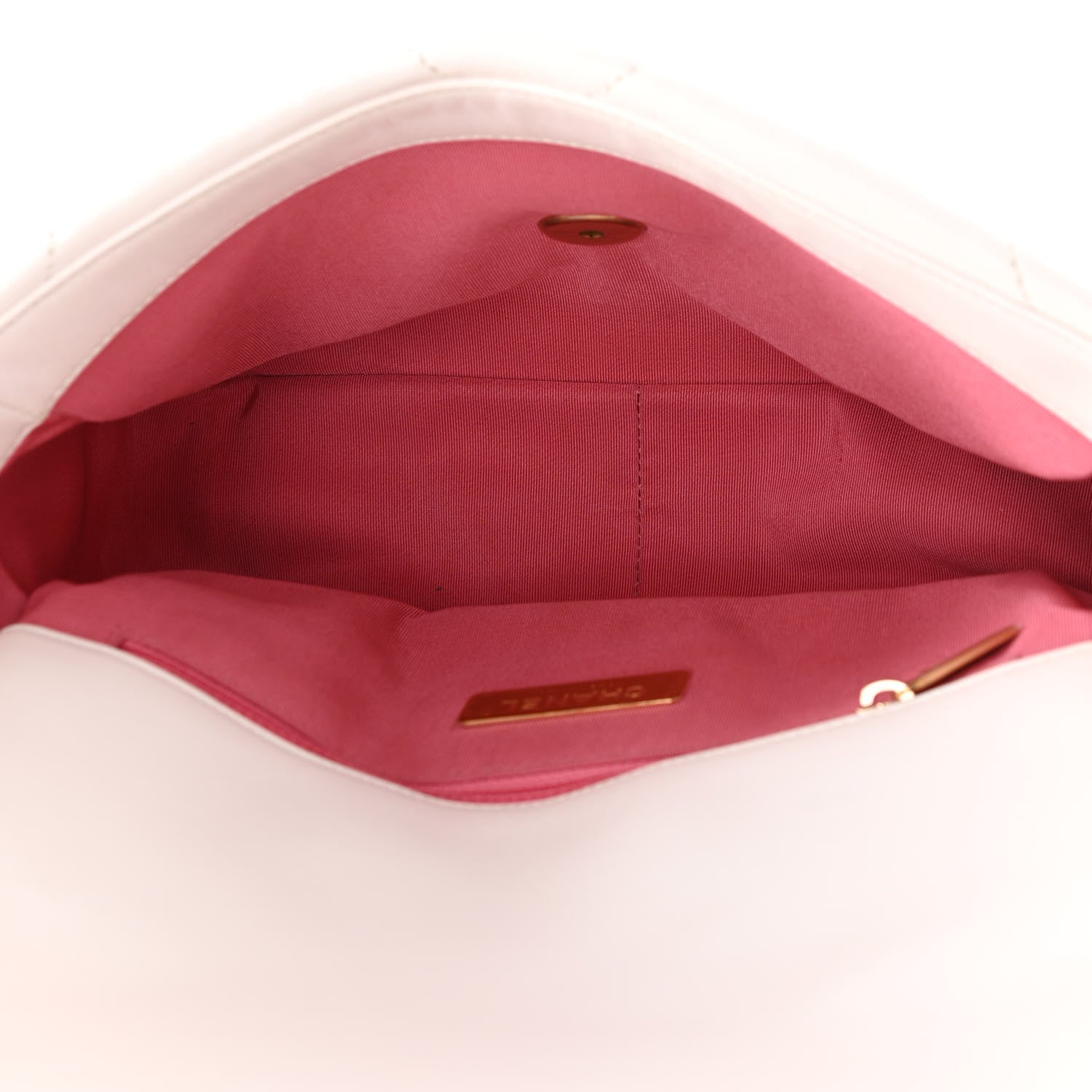 Chanel Lambskin Quilted Medium Chanel 19 Flap White 5 of 9