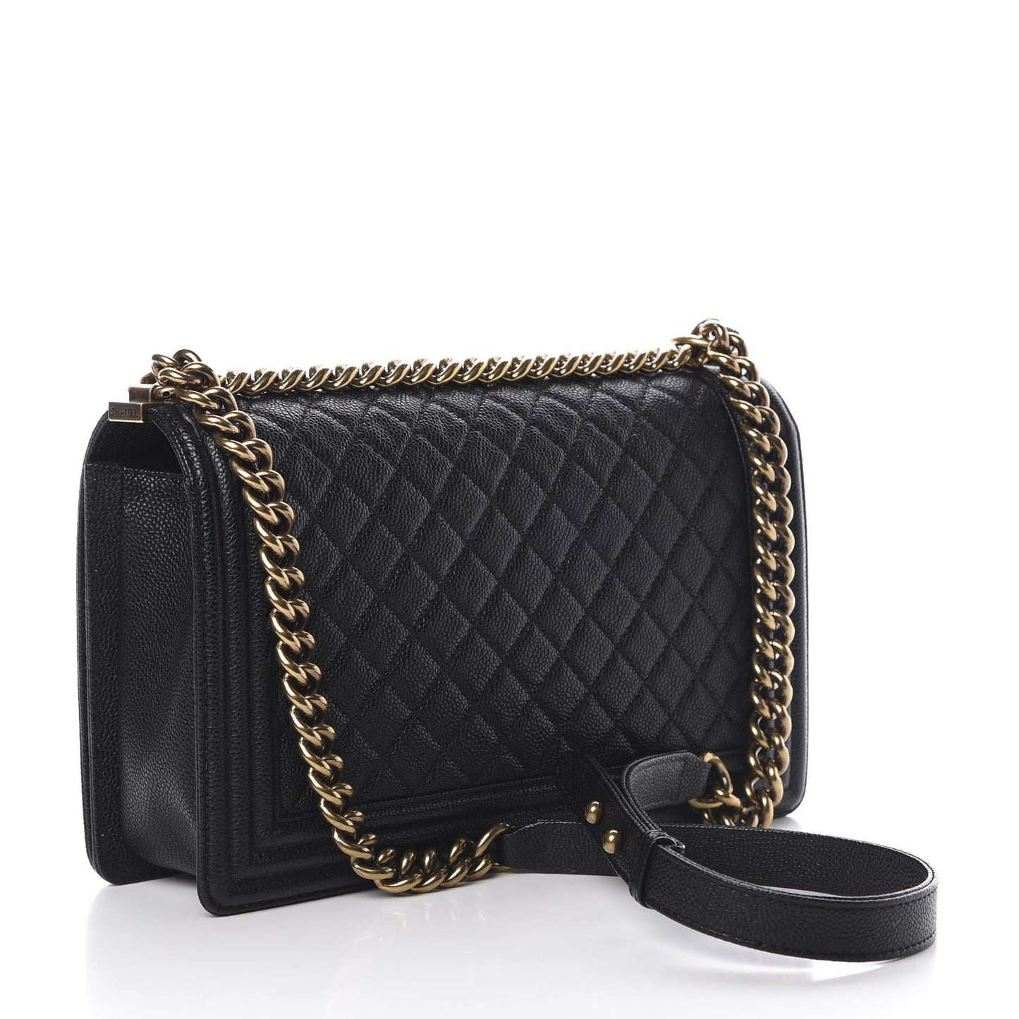 Caviar Quilted New Medium Boy Flap Black