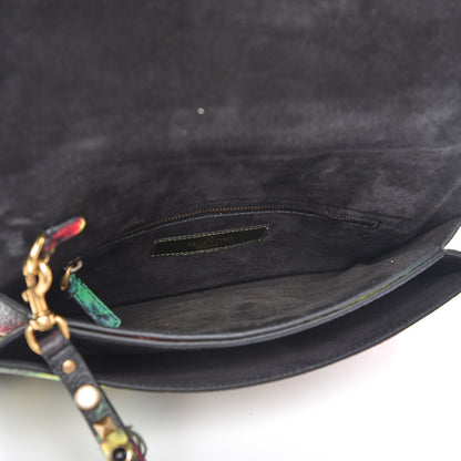 Valentino Garavani Pebbled Calfskin Tie Dye Rockstud Rolling Wristlet Clutch Multicolor 5 of 8