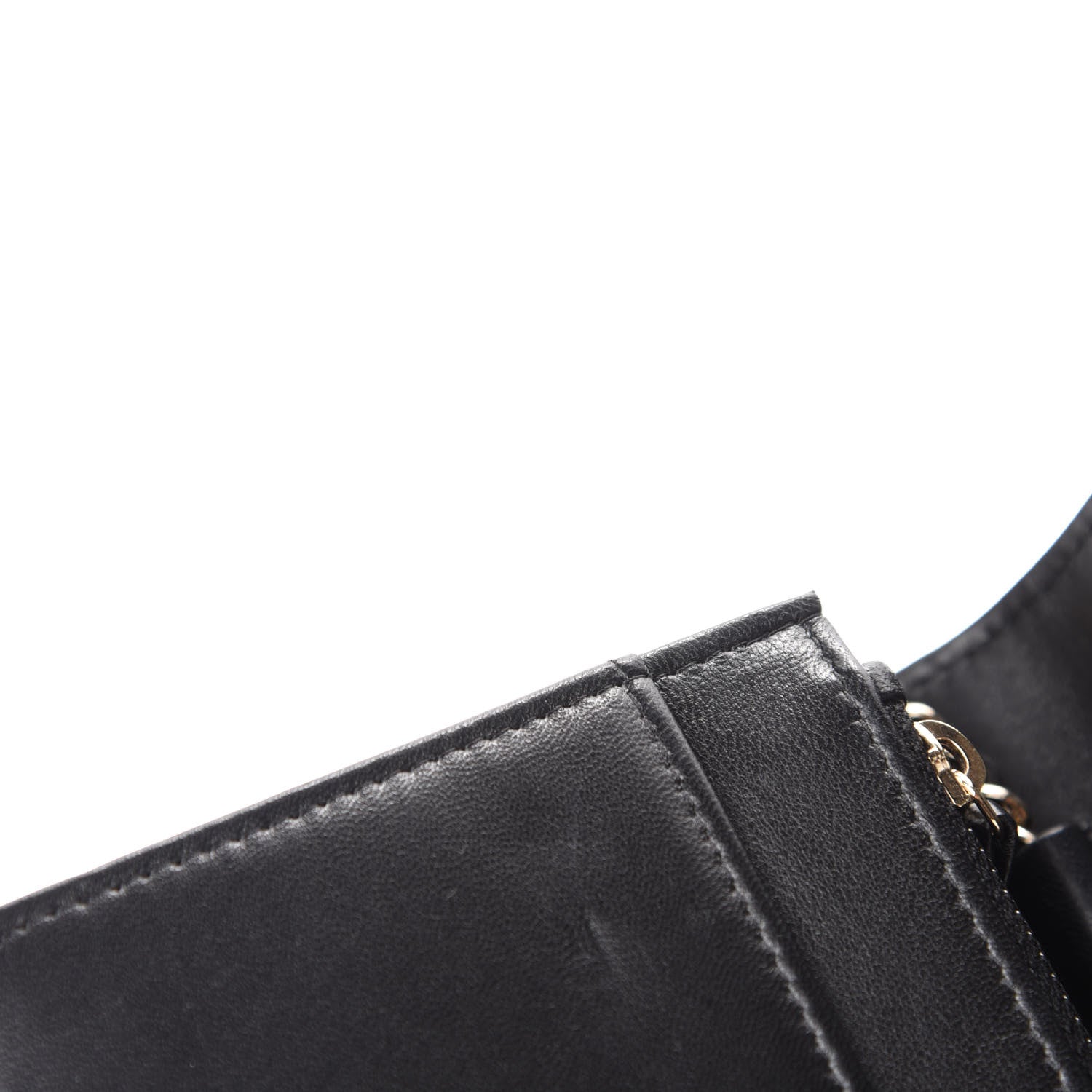 Chanel Patent Lambskin Quilted Wallet On Chain WOC Black 8 of 14