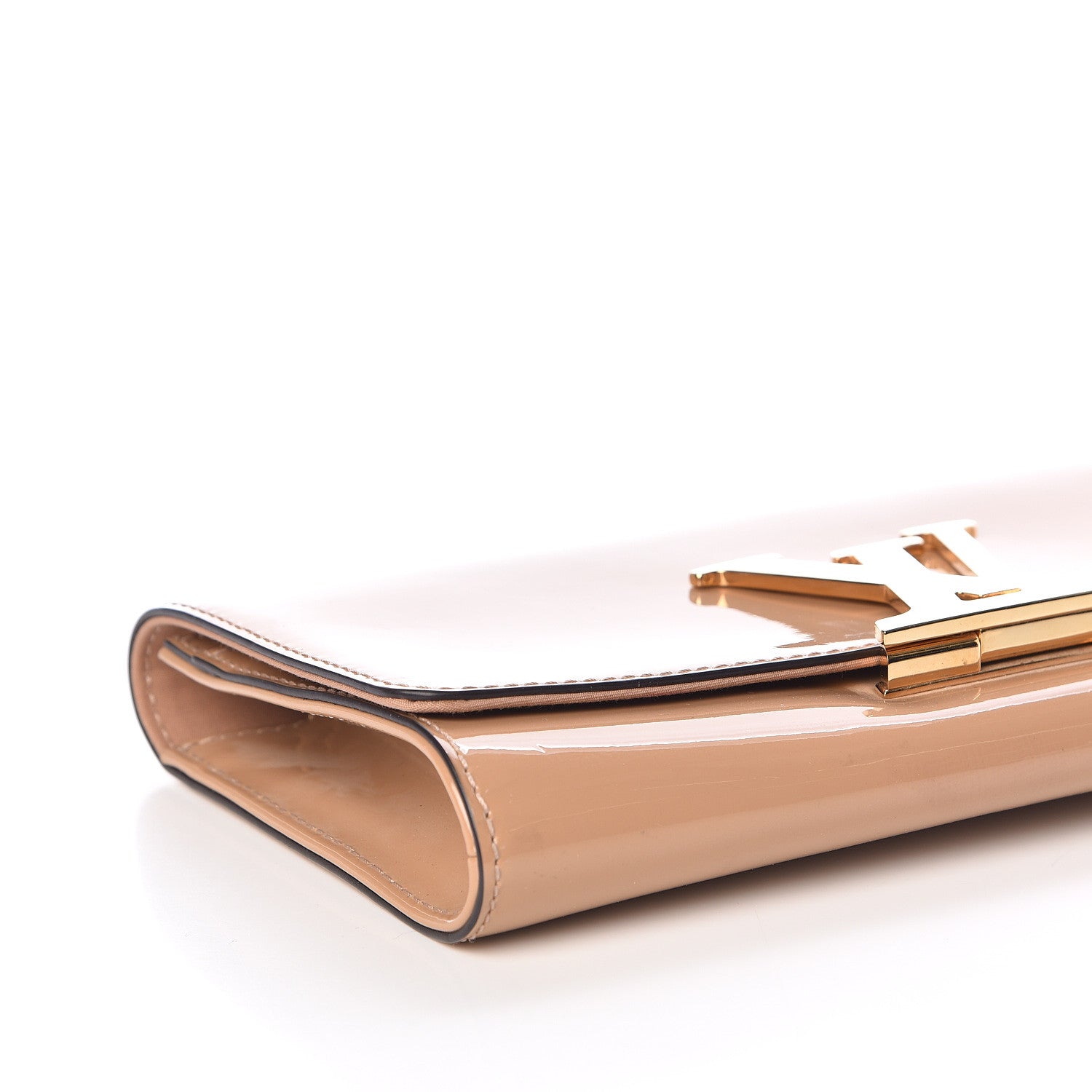 Louis Vuitton Patent Louise Clutch Nude 8 of 14