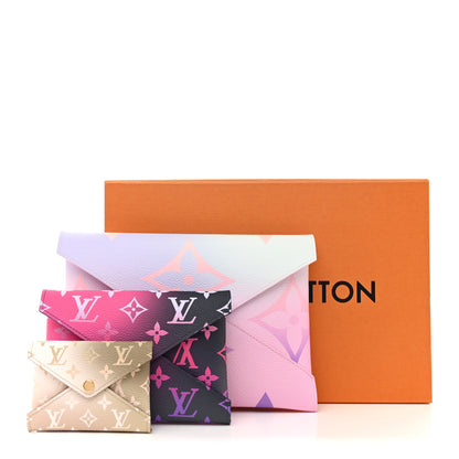 Louis Vuitton Monogram Giant Spring in the City Kirigami Pochette Set Sunrise Pastel Midnight Fuchsia Sunset Kaki 13 of 13