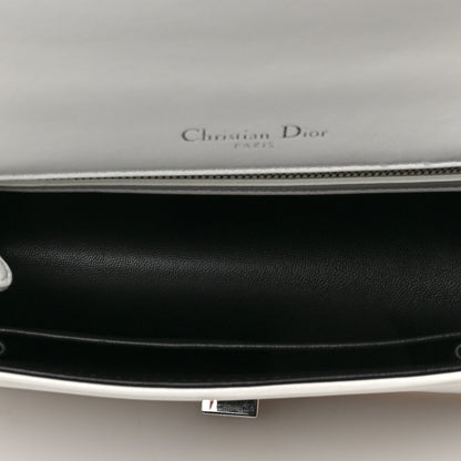 Christian Dior Lambskin Crystal Studded Small Diorama Flap Bag Off White 5 of 10