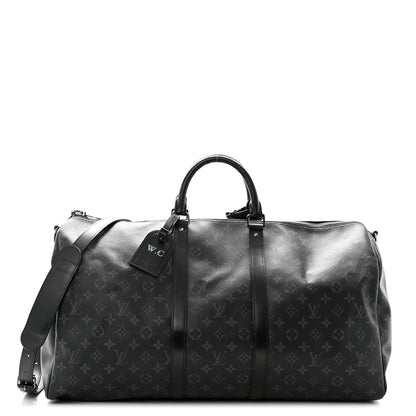 Louis Vuitton Monogram Eclipse Keepall Bandouliere 55 1 of 13