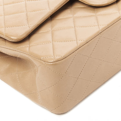 Chanel Lambskin Quilted Medium Double Flap Beige 5 of 10