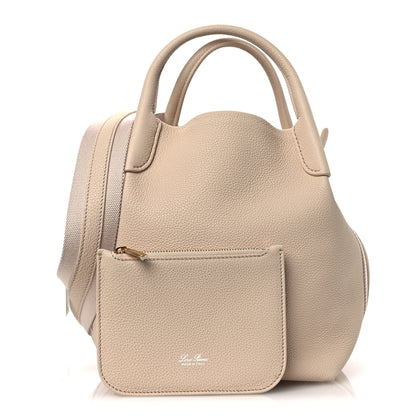 Loro Piana Grained Calfskin Small Bale Bag Marble 3 of 11