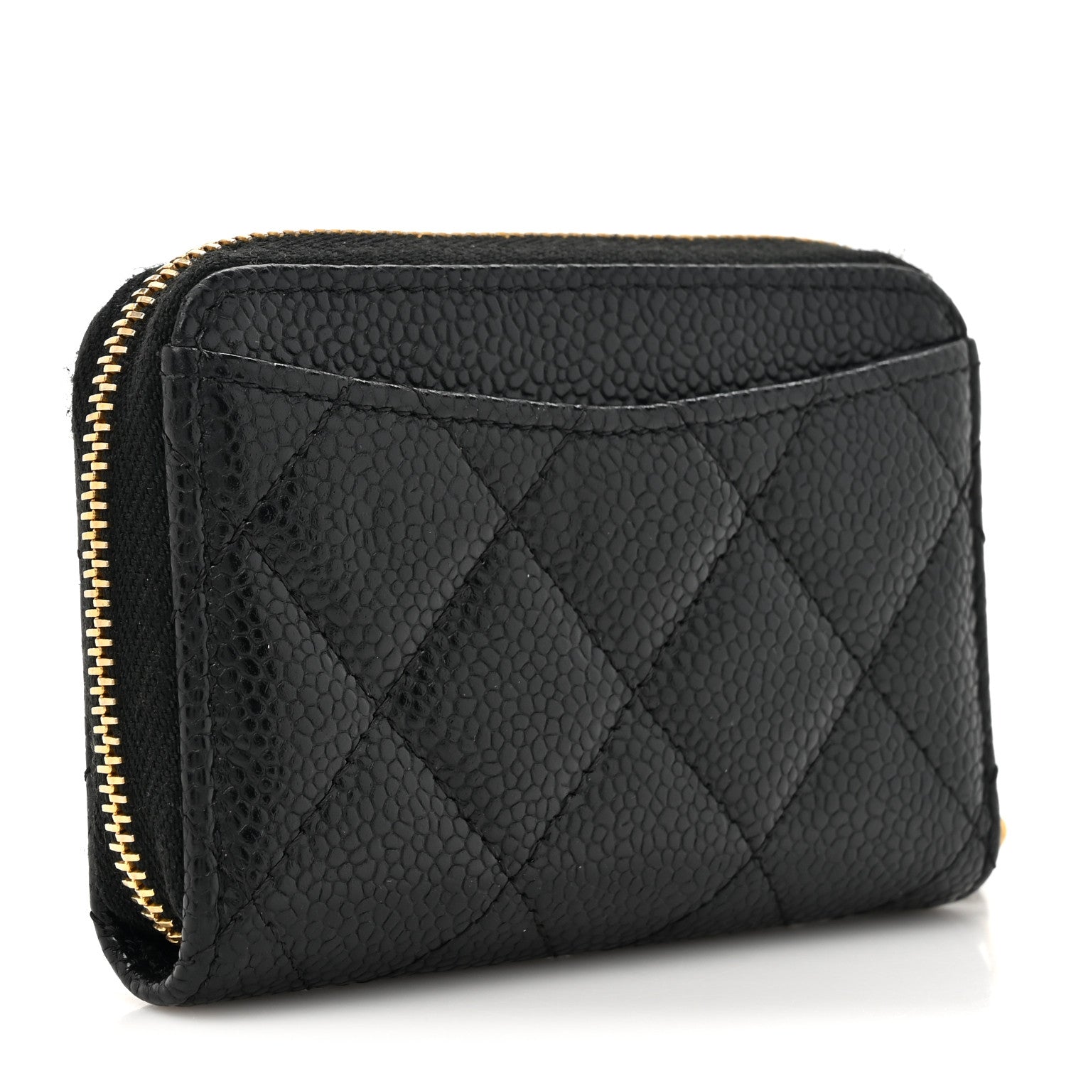Chanel Caviar Quilted Classic Zipped Coin Purse Black 3 of 8