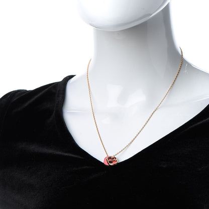 Hermes Swift O'Maillon Pendant Necklace Rose Azalee 2 of 8