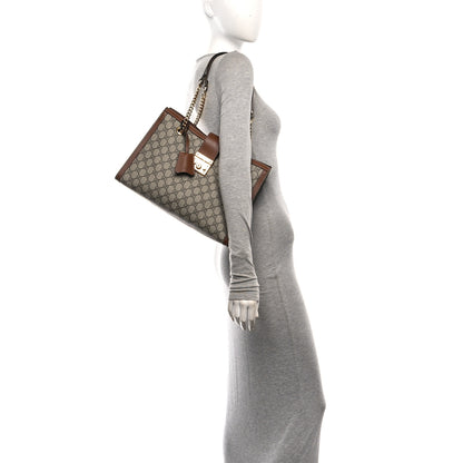 Gucci GG Supreme Monogram Medium Padlock Tote Beige Cuir 2 of 10