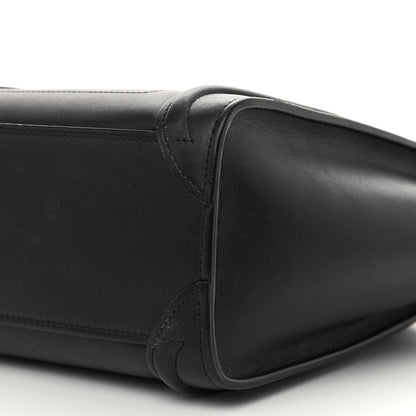 Celine Smooth Calfskin Nano Luggage Black 6 of 14