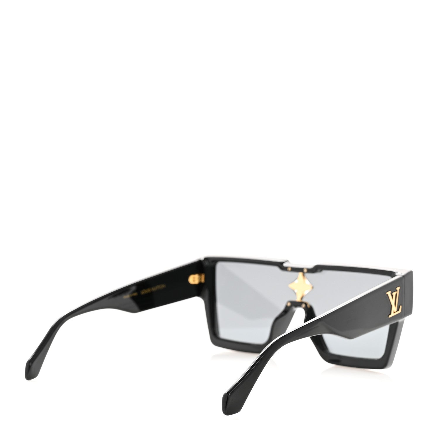 Louis Vuitton Acetate Swarovski Crystal Cyclone Sunglasses Z1578E Black 4 of 9