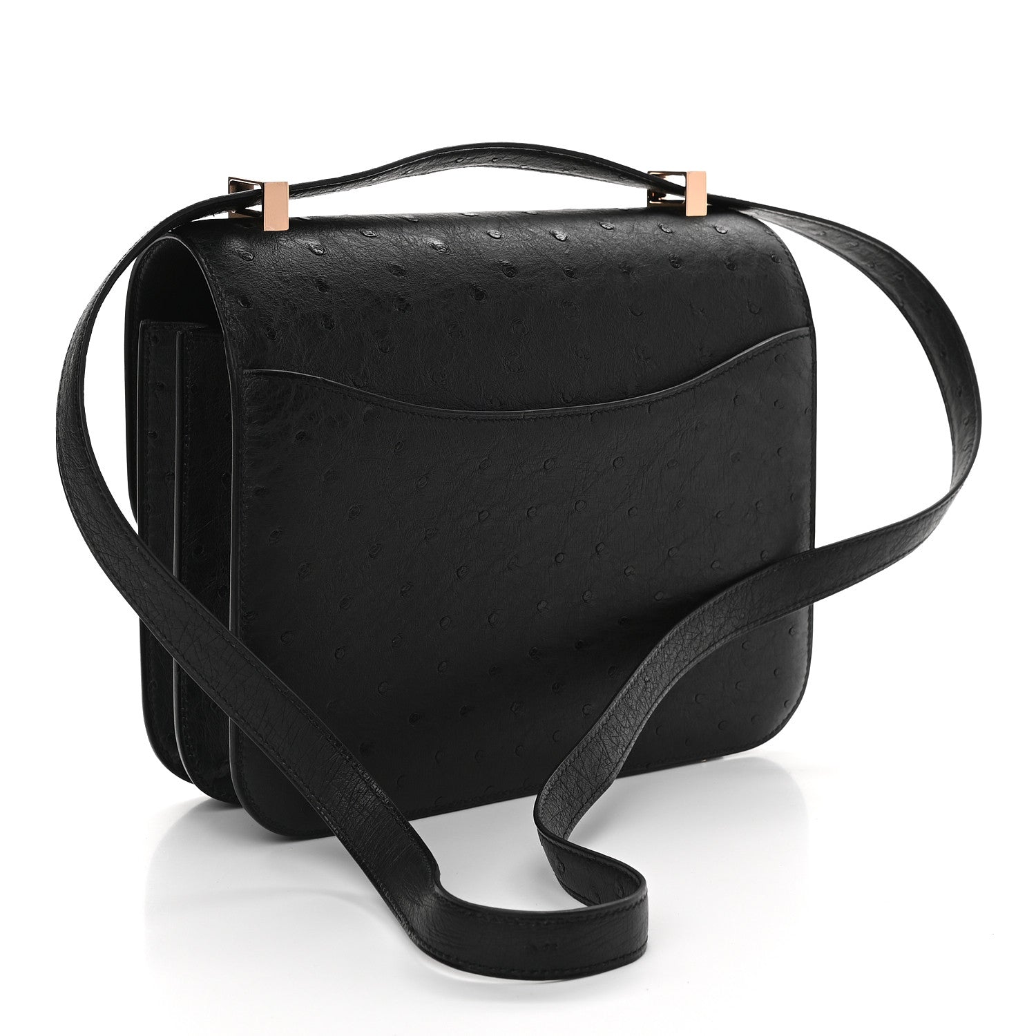 Hermes Ostrich Constance 24 Black 3 of 9