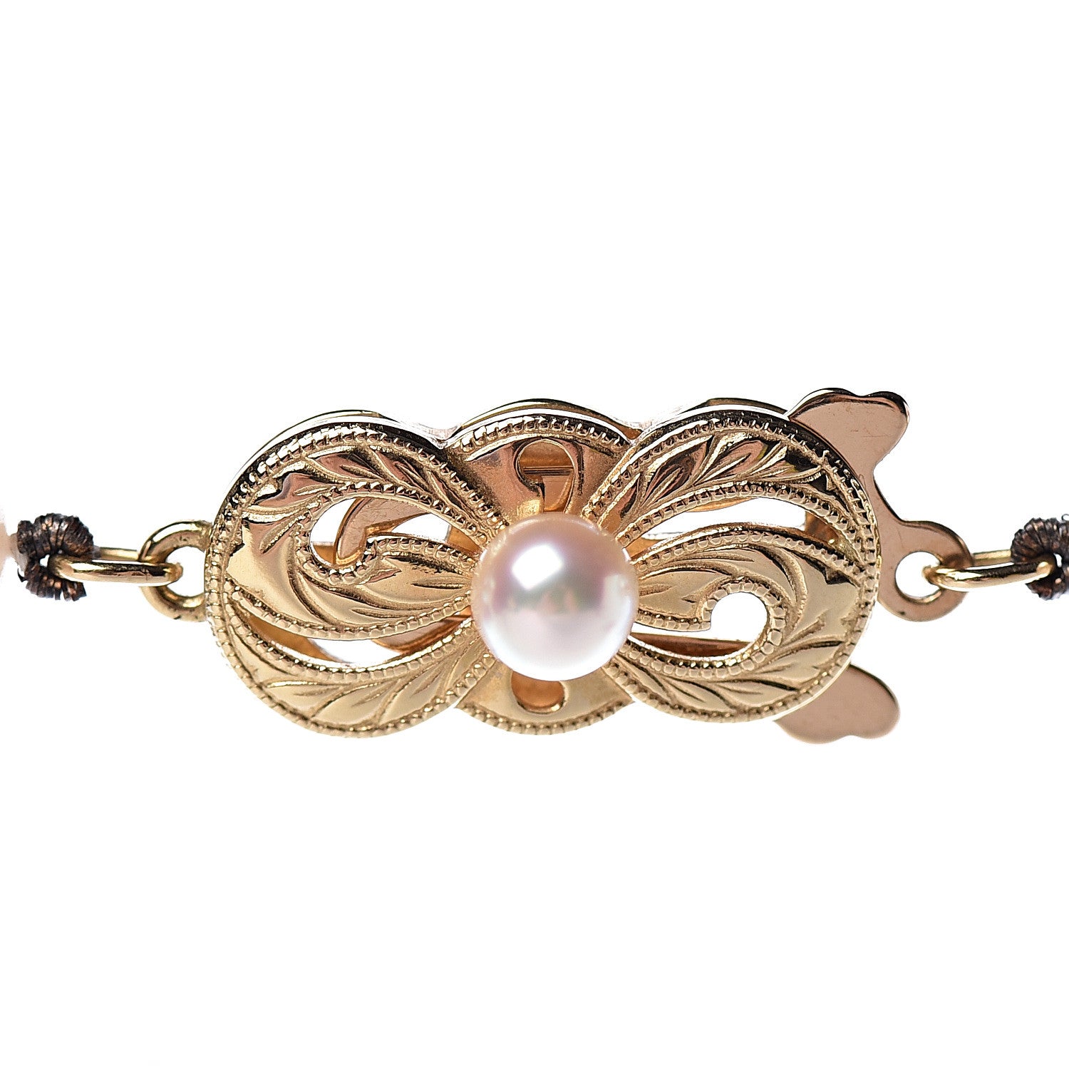 Mikimoto 18K Yellow Gold Akoya Pearl 6.5-7mm Strand Necklace 18" 5 of 9