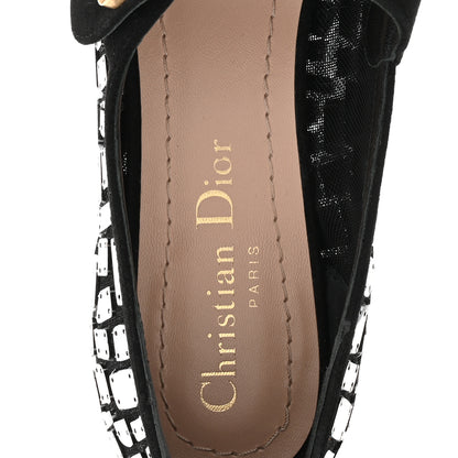 Christian Dior Mesh Embroidered Mirror Baby-D Ballet Pumps 36 Black 8 of 9
