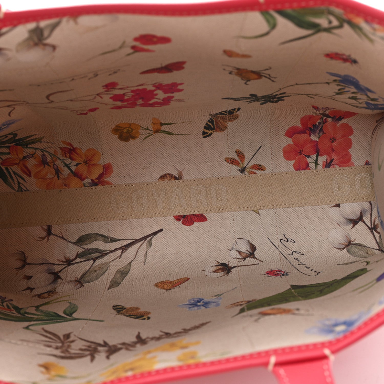 Goyard Goyardine Le Jardin Villette PM Tote Fuchsia 5 of 10