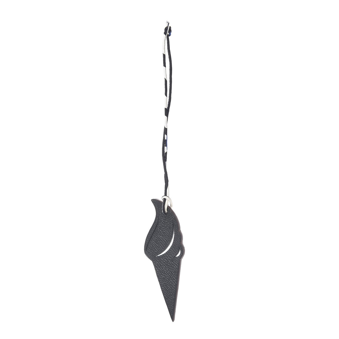 Epsom Togo Petit H Ice Cream Bag Charm Black Gris Mouette