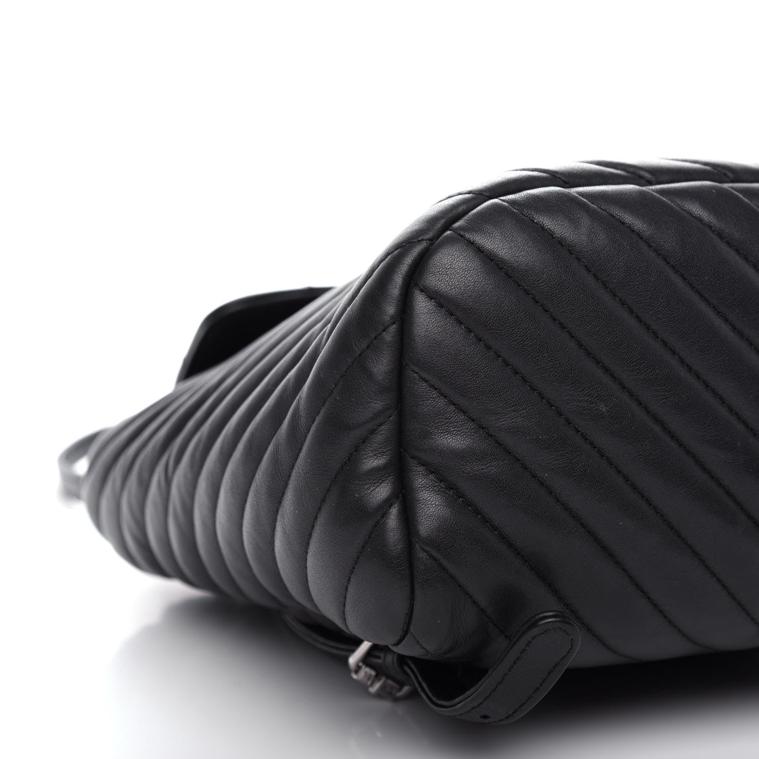 Chanel Calfskin Chevron Quilted Small Urban Spirit Backpack Black 8 of 10