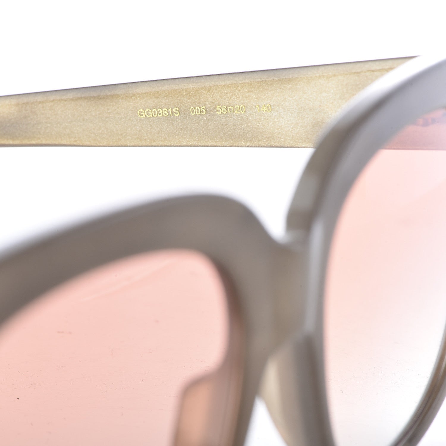 Gucci Square Frame GG0361S Sunglasses Beige 5 of 8