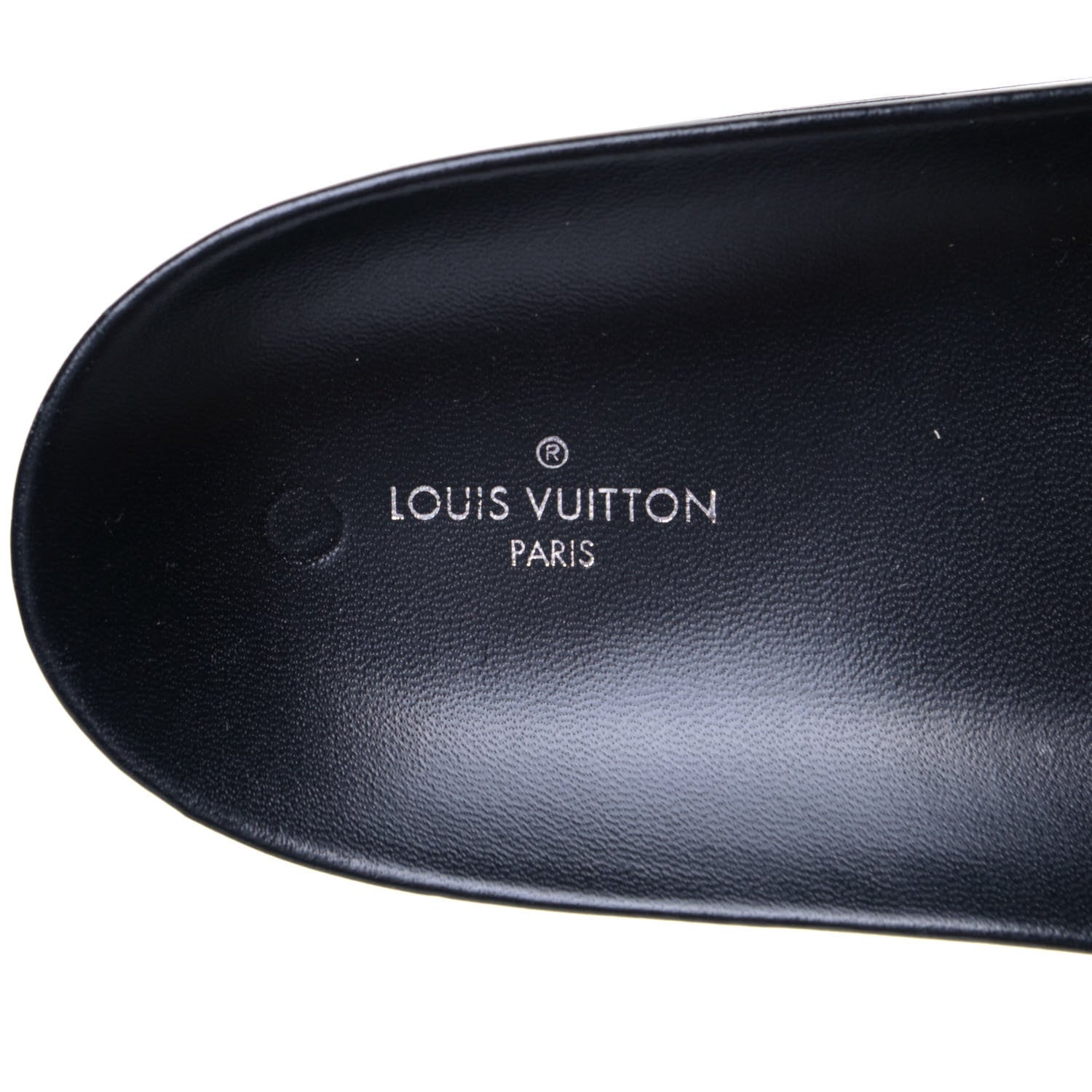 Louis Vuitton Calfskin Monogram Bom Dia Flat Mule 42 Black White 9 of 9
