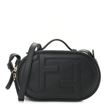 Fendi Vitello Grace Matte Mini O'Lock Camera Case Black 1 of 10