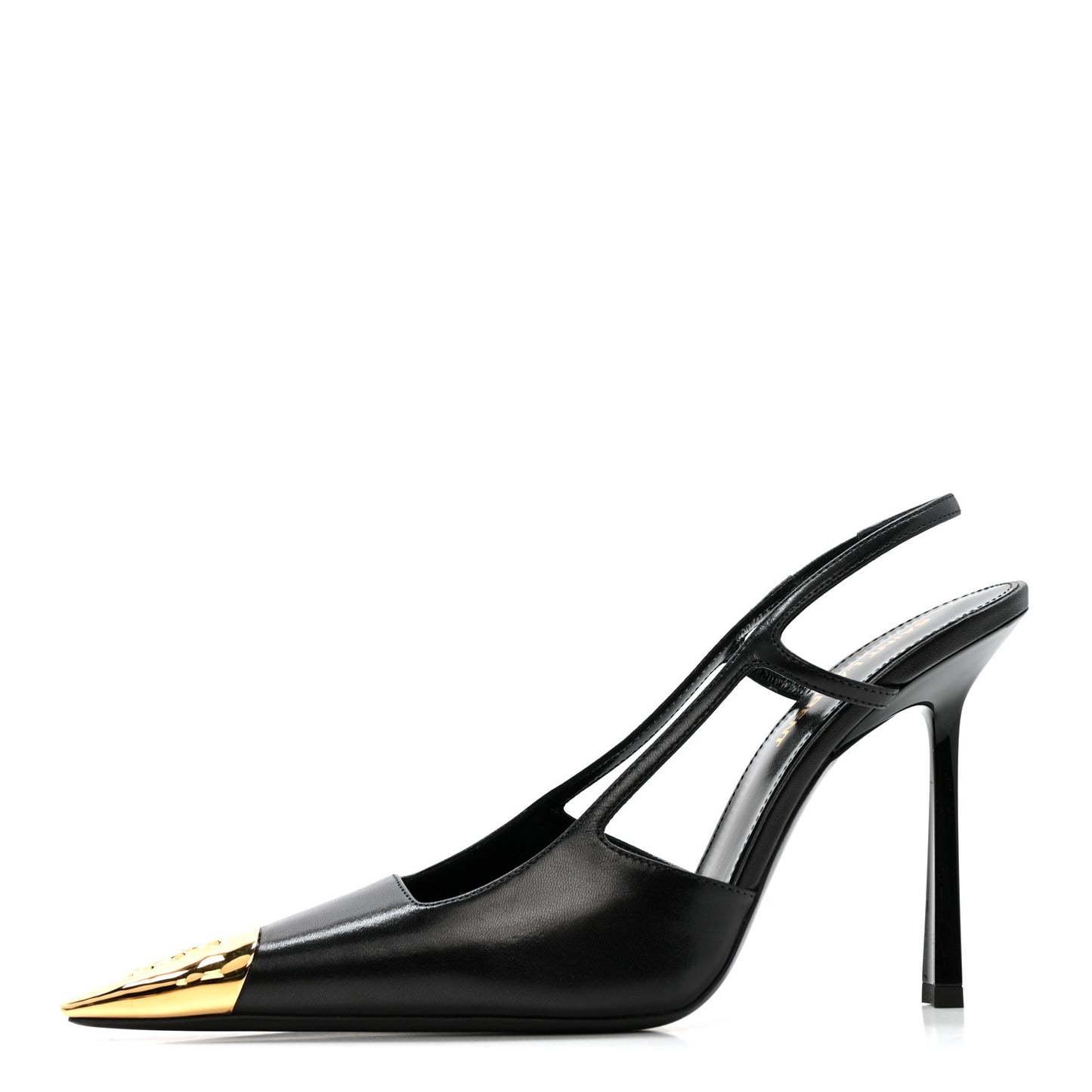 Smooth Calfskin Jeanne 110 Slingback Pumps 37.5 Black