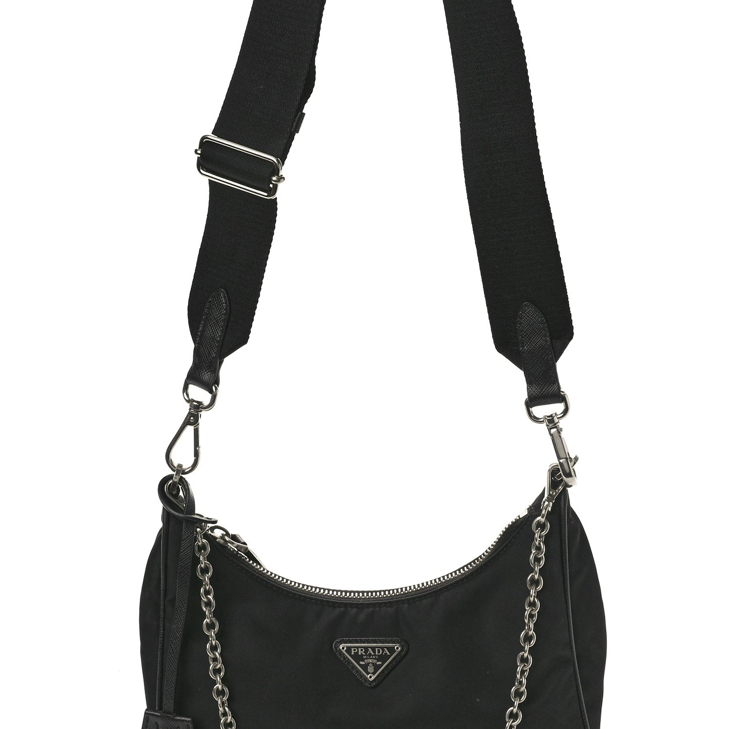 Nylon Re-Edition 2005 Shoulder Bag Black