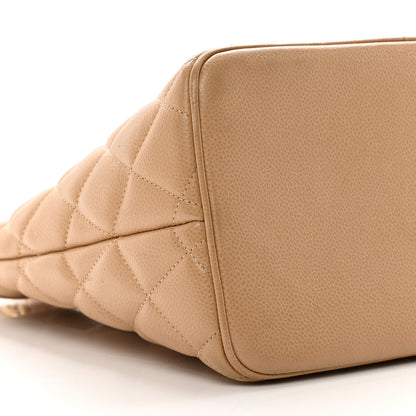 Chanel Caviar Quilted Medallion Tote Beige 9 of 10