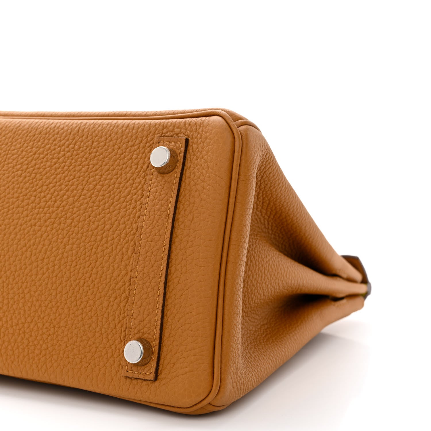 Hermes Togo Verso Birkin 25 Caramel Lime 11 of 12