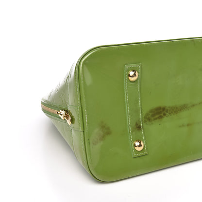 Louis Vuitton Vernis Alma GM Vert Tonic 10 of 15