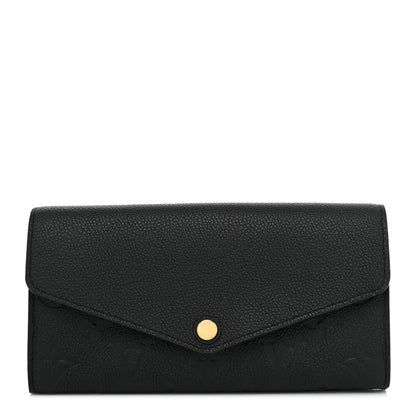 Louis Vuitton Empreinte Sarah Wallet NM Black 1 of 10