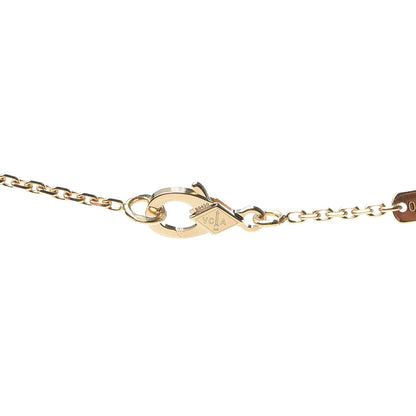Van Cleef & Arpels 18K Yellow Gold Diamond Yellow Mother of Pearl Vintage Alhambra Pendant Necklace 5 of 7